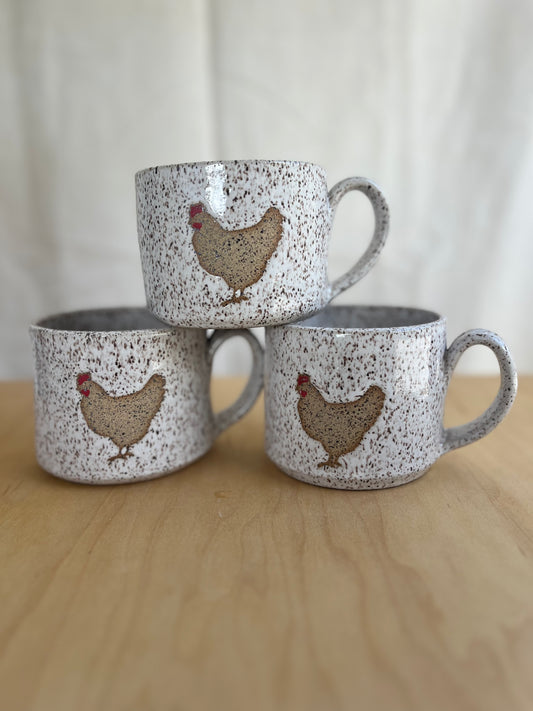 Farm Friend Mugs: Chicken ~14-15oz