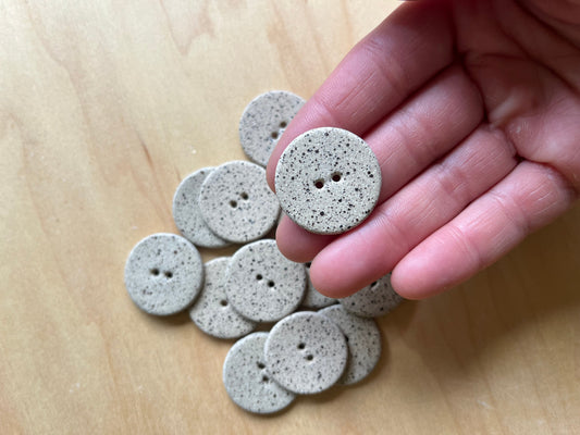 Button - 1” - unglazed