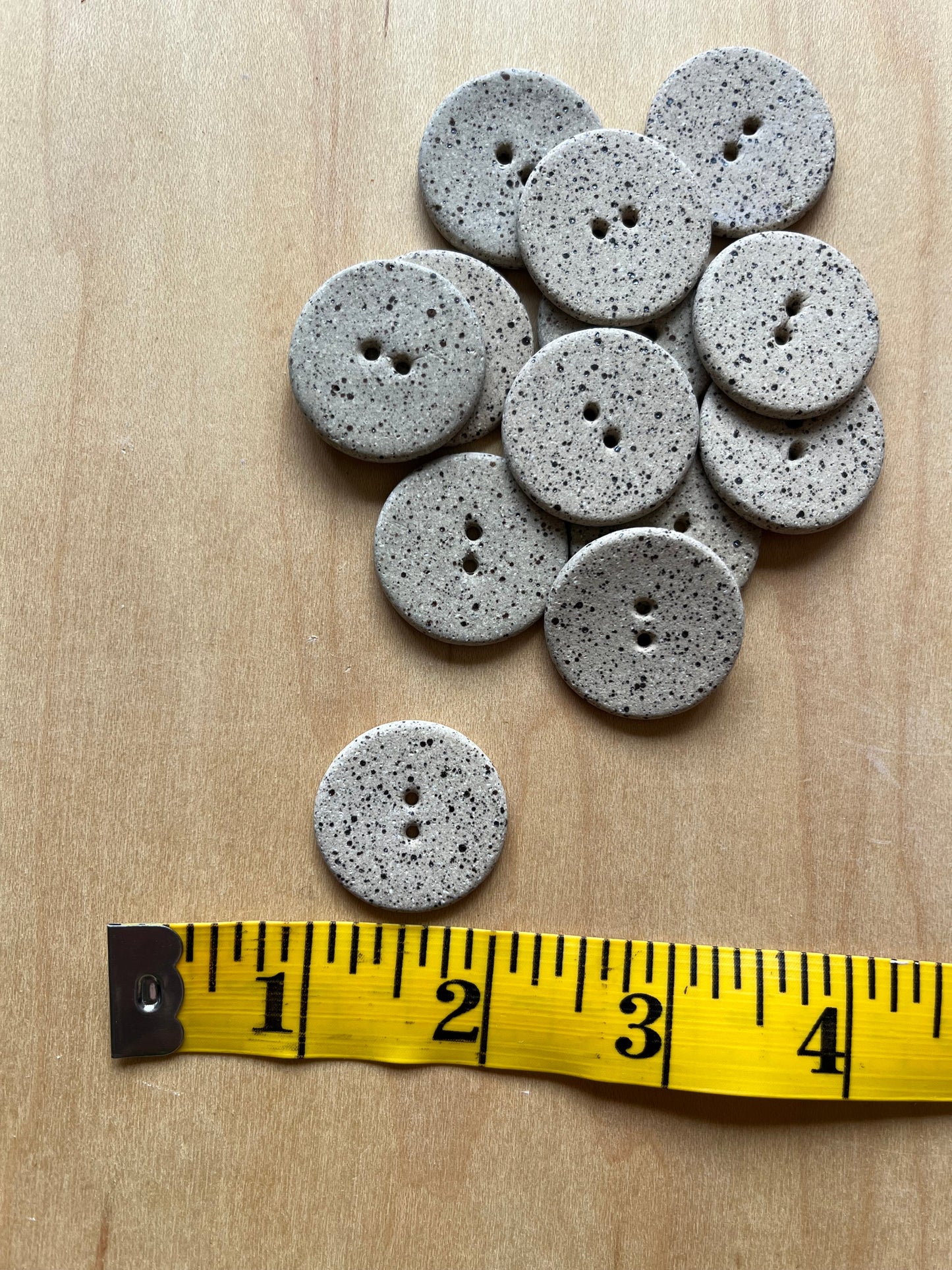 Button - 1” - unglazed