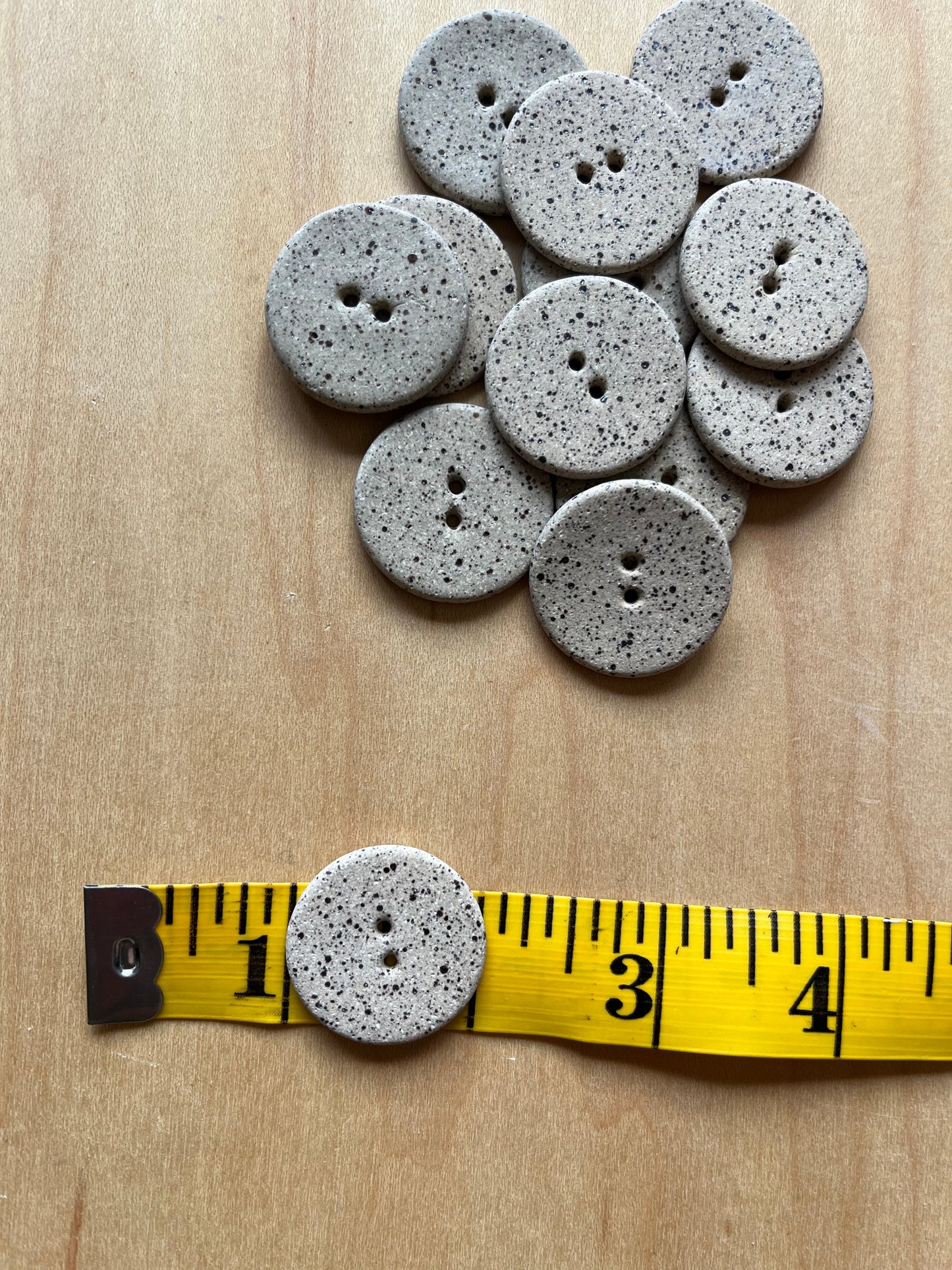 Button - 1” - unglazed