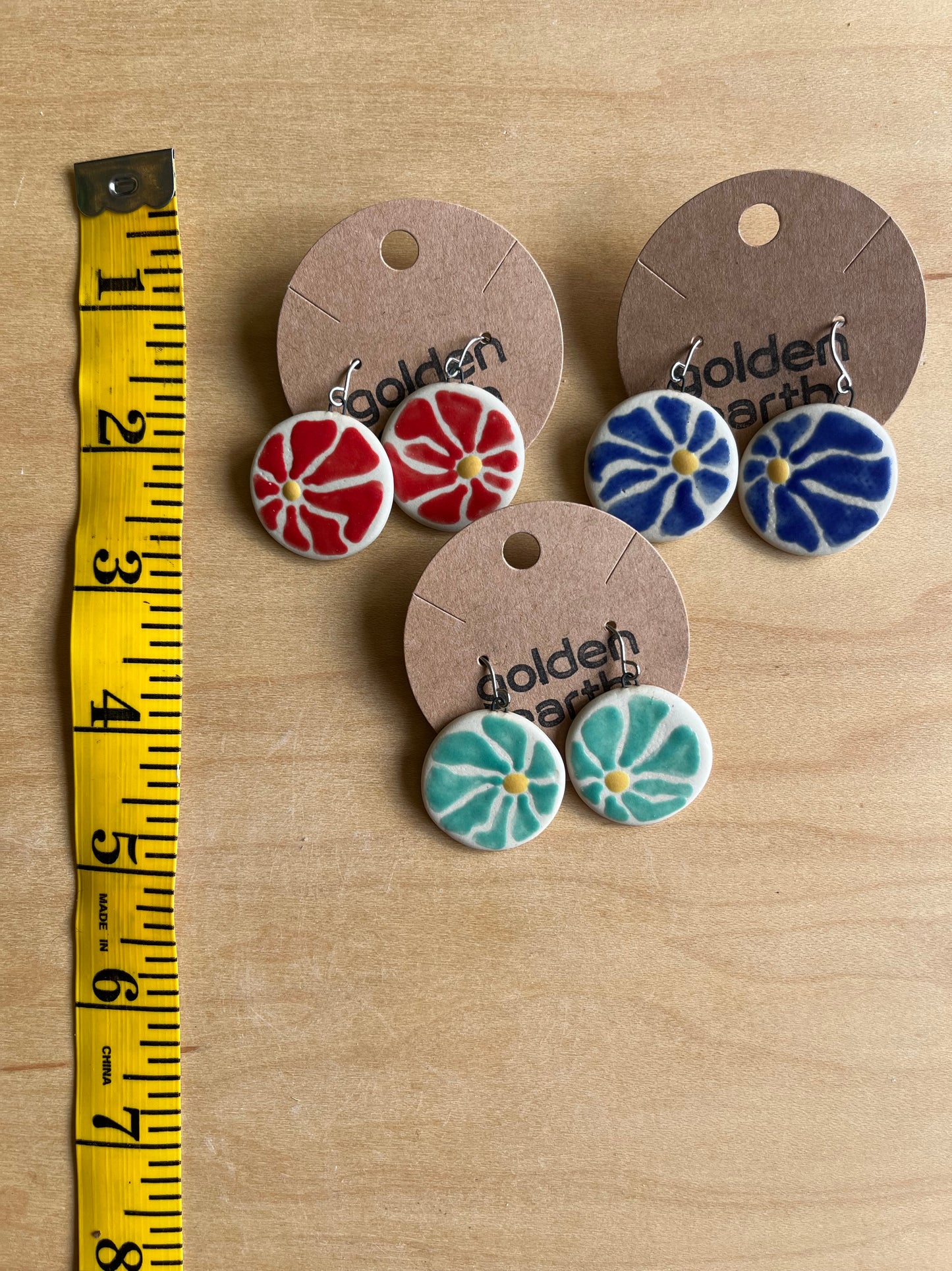 Earrings - crazy daisy