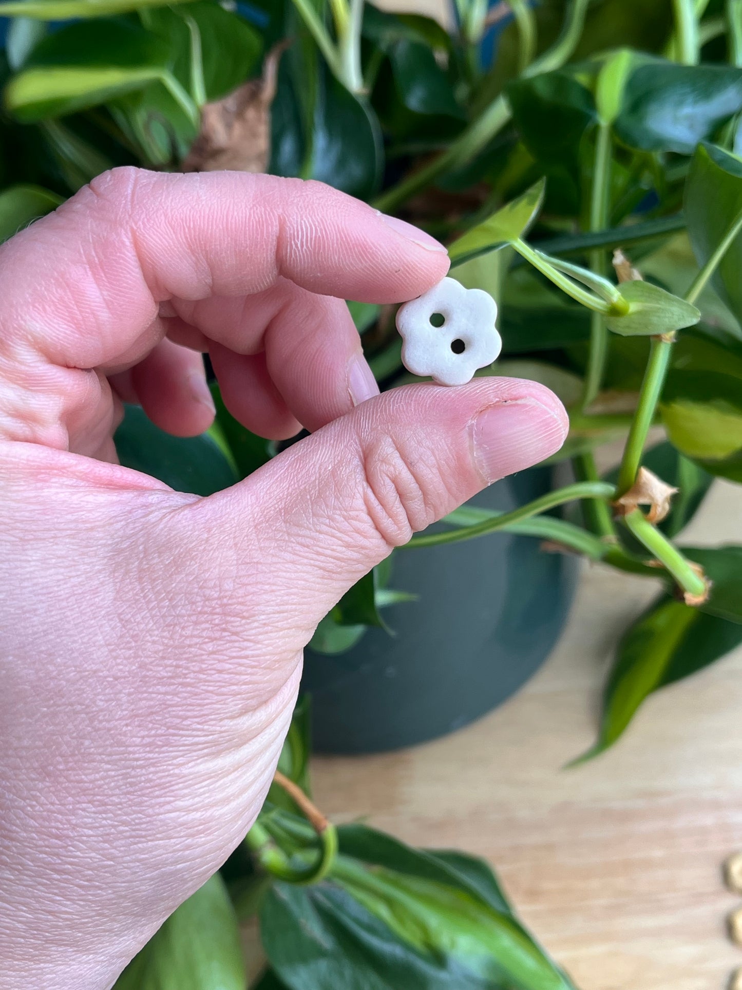 Stoneware Flower Buttons