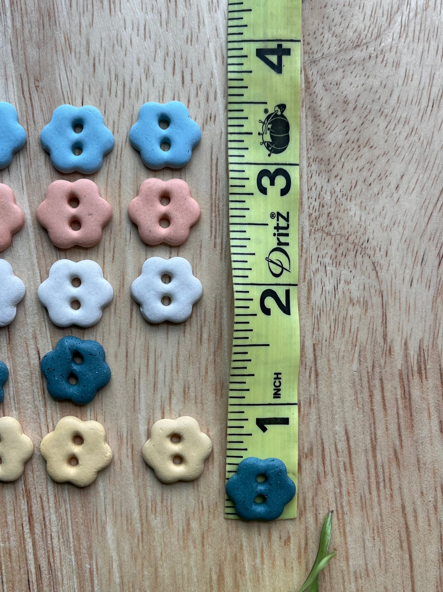Stoneware Flower Buttons